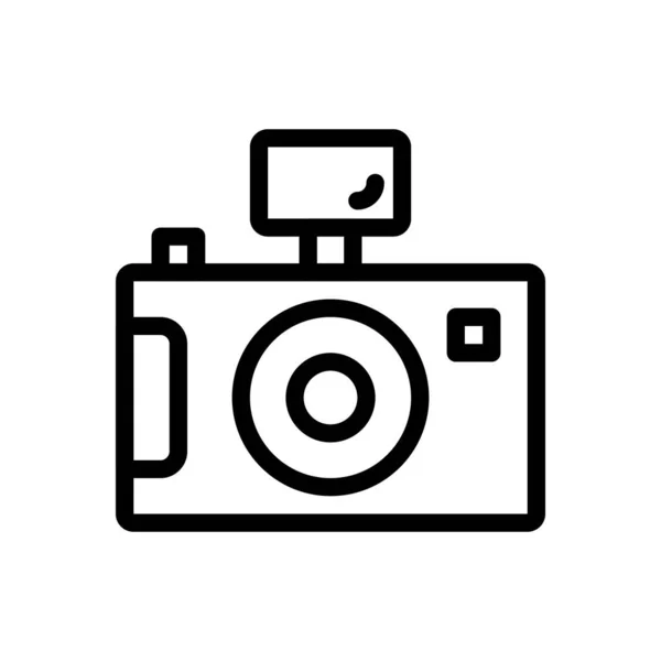 Ilustração Vetor Câmera Fundo Transparente Símbolos Qualidade Premium Ícone Linha —  Vetores de Stock