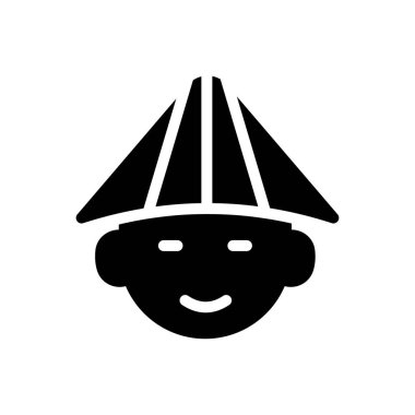 Şeffaf bir arkaplan üzerinde Japon vektör illüstrasyonu. Konsept ve grafik tasarımı için en iyi kalite semboller..