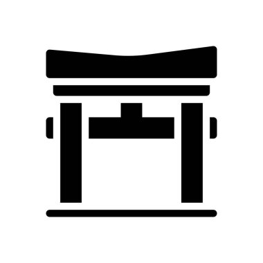 Şeffaf bir arkaplan üzerinde Torri vektör illüstrasyonu. Konsept ve grafik tasarımı için mükemmel kalite sembolleri..