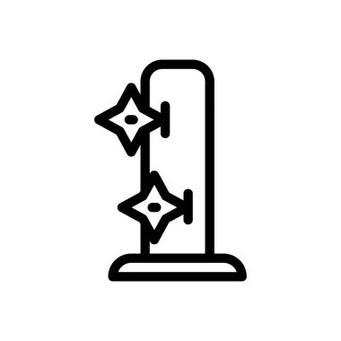 Şeffaf bir arkaplan üzerinde ninja vektör çizimi. Premium kalite semboller. Konsept ve grafik tasarım için ince çizgi simgesi.