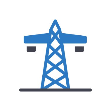 Şeffaf bir arkaplan üzerinde kule vektör çizimi. Konsept ve grafik tasarım simgeleri için kaliteli semboller..