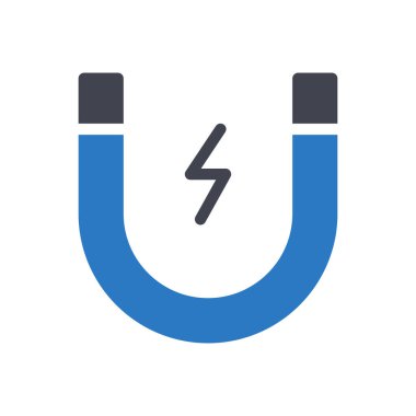 Şeffaf bir arkaplanda mıknatıs vektör çizimi. Konsept ve grafik tasarımı için özel kalite semboller.. 