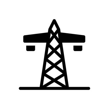 Şeffaf bir arkaplan üzerinde kule vektör çizimi. Konsept ve grafik tasarım simgeleri için kaliteli semboller..