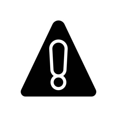 Şeffaf bir arkaplan üzerinde uyarı vektörü illüstrasyonu. Konsept ve grafik tasarım için mükemmel kalite sembolleri.. 