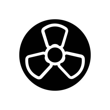 Şeffaf bir arkaplan üzerinde nükleer vektör çizimi. Konsept ve grafik tasarımı için mükemmel kalite sembolleri..