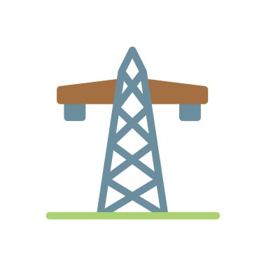 Şeffaf bir arkaplan üzerinde kule vektör çizimi. Konsept ve grafik tasarım için mükemmel kalite simgeleri..