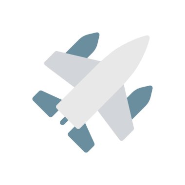 Şeffaf bir arkaplan üzerinde hava jeti vektör çizimi. Konsept ve grafik tasarım için özel kalite simgeleri..