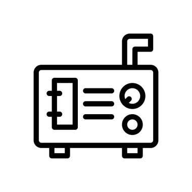 Saydam bir arkaplanda metre vektör çizimi. Premium kalite semboller. Konsept ve grafik tasarım için ince çizgi simgesi. 