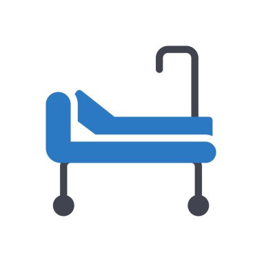 Saydam bir arkaplan üzerinde hastane vektör çizimi. Konsept ve grafik tasarım simgeleri için kaliteli semboller..