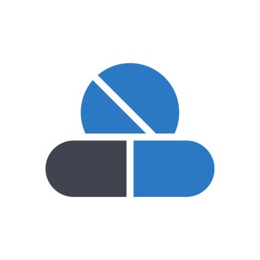 Şeffaf bir arkaplan üzerinde tıbbi vektör çizimi. Konsept ve grafik tasarım için özel kalite semboller..