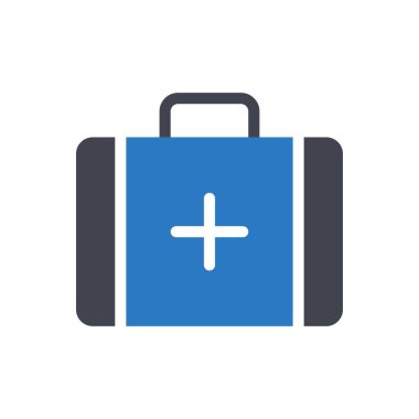 Şeffaf bir arkaplan üzerinde yardım kiti vektör illüstrasyonu. Konsept ve grafik tasarım simgeleri için kaliteli semboller..