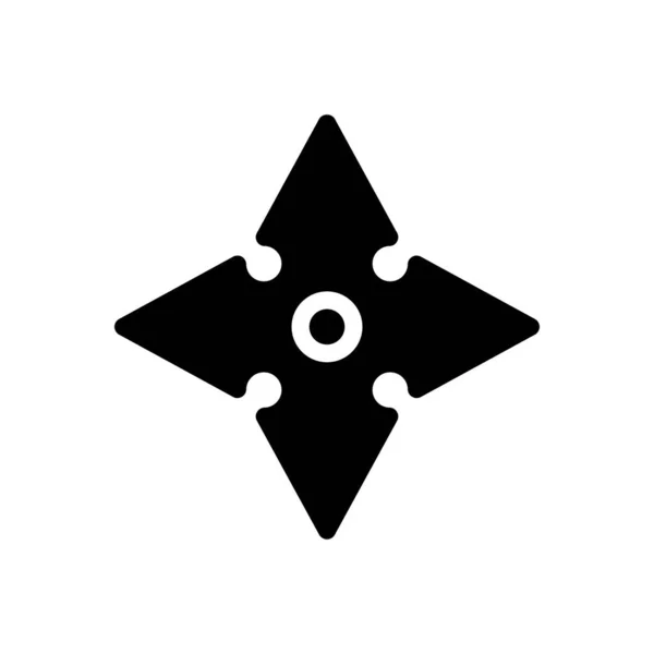 Ninja Vector Illustration Transparent Background Premium Quality Symbols Glyphs Icon — ストックベクタ