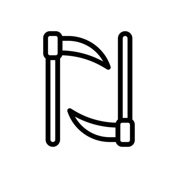 그라운드에서 삽화를 스케치합니다 Premium Quality Symbols Thin Line Icon Concept — 스톡 벡터
