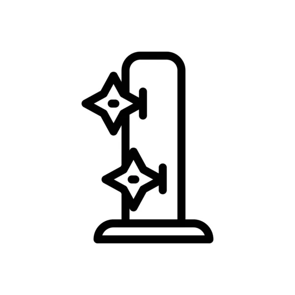 Векторная Иллюстрация Ниндзя Прозрачном Фоне Премиум Символы Качества Тонкая Линия — стоковый вектор