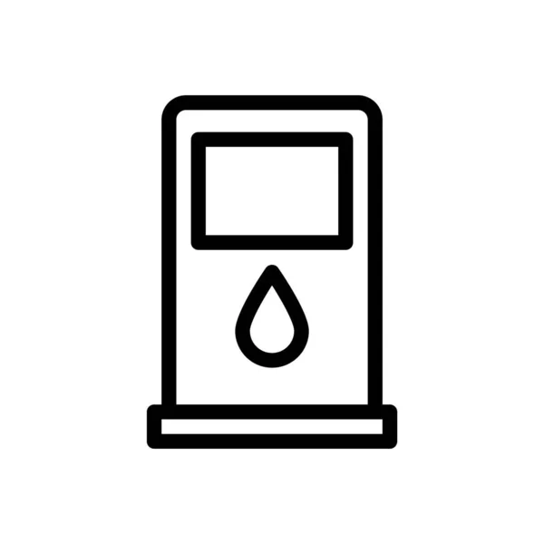 Petrol Vector Illustration Transparent Background Premium Quality Symbols Thin Line — ストックベクタ