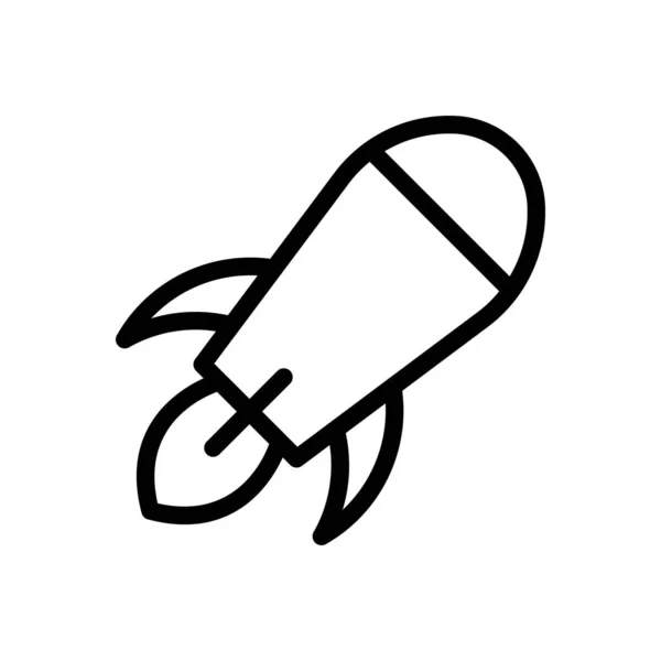 Векторна Ілюстрація Ракети Прозорому Фоні Символи Якості Премій Піктограма Тонкої — стоковий вектор