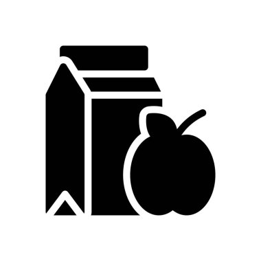 Şeffaf bir arkaplan üzerinde süt vektörü çizimi. Konsept ve grafik tasarım için özel kalite semboller..