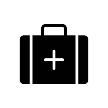 Şeffaf bir arkaplan üzerinde yardım kiti vektör illüstrasyonu. Konsept ve grafik tasarım simgeleri için kaliteli semboller..