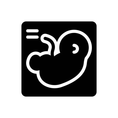 Şeffaf bir arkaplan üzerinde ultrason vektör çizimi. Konsept ve grafik tasarımı için özel kalite semboller..