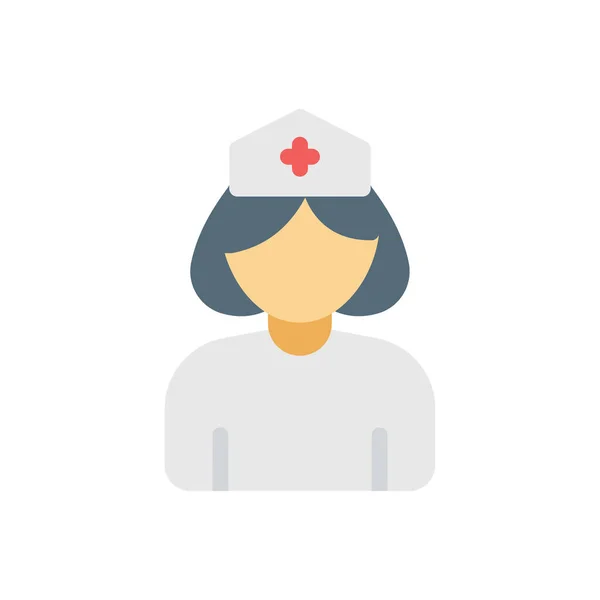 Nurse Vector Illustration Transparent Background Premium Quality Symbols Stroke Icon — Image vectorielle