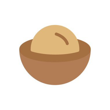 Şeffaf bir arkaplan üzerinde fındık vektör çizimi. Konsept ve grafik tasarım için mükemmel kalite simgeleri..