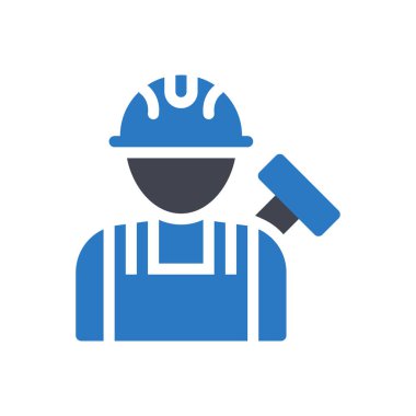 Şeffaf bir arkaplan üzerinde boyacı vektör çizimi. Konsept ve grafik tasarım için mükemmel kalite sembolleri..