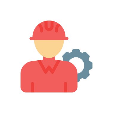 Şeffaf bir arkaplan üzerinde mühendis vektör çizimi. Konsept ve grafik tasarımı için birinci sınıf kalite simgeler.. 