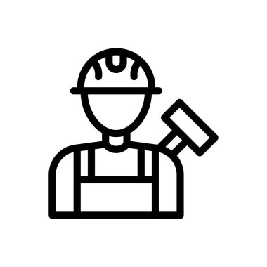 Şeffaf bir arkaplan üzerinde boyacı vektör çizimi. Konsept ve grafik tasarım için ince çizgi simgesi..