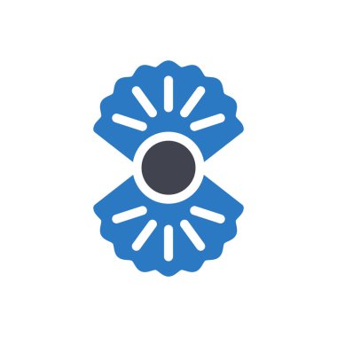 şeffaf bir arkaplan üzerinde deniz kabuğu vektör çizimi. Konsept ve grafik tasarımı için özel kalite semboller..