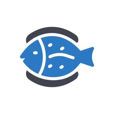 Şeffaf bir arkaplanda balık vektör çizimi. Konsept ve grafik tasarım simgeleri..