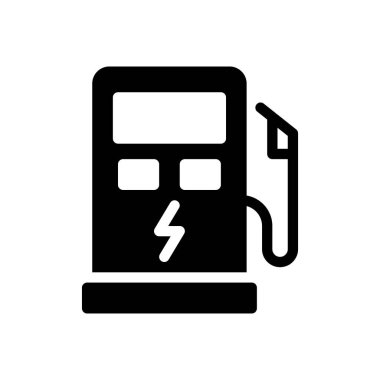 Saydam bir arkaplanda yakıt vektör çizimi. Konsept ve grafik tasarım simgeleri için kaliteli semboller.. 