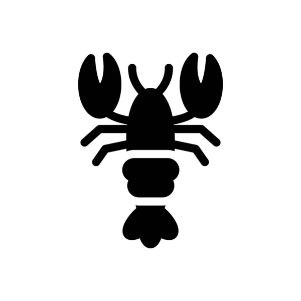 Lobster Vector Illustration Transparent Background Premium Quality Symbols Glyphs Icon — Stockvector
