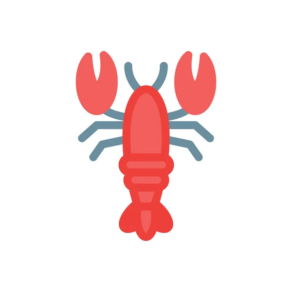 Lobster Vector Illustration Transparent Background Premium Quality Symbols Stroke Icon — Vetor de Stock