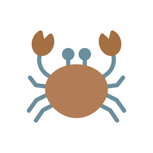 Crab Vector Illustration Transparent Background Premium Quality Symbols Stroke Icon — Image vectorielle