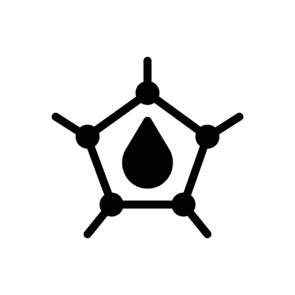 透明背景下的石油矢量图解 优质符号 概念和图形设计用的Glyphs图标 — 图库矢量图片