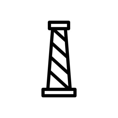 Şeffaf bir arkaplan üzerinde taşıyıcı vektör çizimi. Premium kalite sembolleri. Konsept ve grafik tasarım için ince çizgi simgesi. 