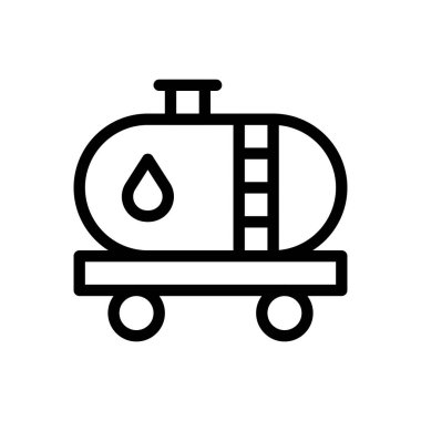 Şeffaf bir arkaplanda yağ vektör çizimi. Premium kalite semboller. Konsept ve grafik tasarım için ince çizgi simgesi.