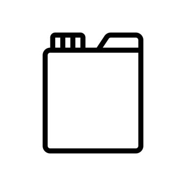 Şeffaf bir arkaplanda yakıt vektör çizimi. Premium kalite sembolleri. Konsept ve grafik tasarım için ince çizgi simgesi. 