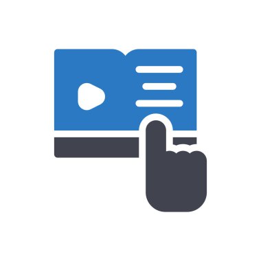 Şeffaf bir arkaplan üzerinde video vektör illüstrasyonu. Konsept ve grafik tasarım için kaliteli semboller..