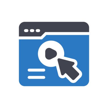 Saydam bir arkaplan üzerindeki webppage vektör illüstrasyonu. Konsept ve grafik tasarımı için en iyi kalite sembolleri..