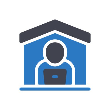 Şeffaf bir arkaplan üzerinde ev vektör illüstrasyonu. Konsept ve grafik tasarımı için özel kalite semboller.. 