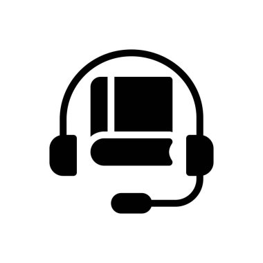 Şeffaf bir arkaplan üzerinde kulaklık vektör çizimi. Konsept ve grafik tasarımı için mükemmel kalite semboller..