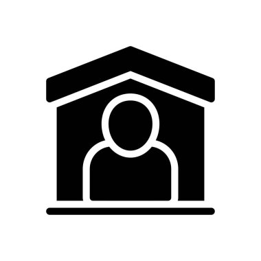 Şeffaf bir arkaplan üzerinde ev vektör illüstrasyonu. Konsept ve grafik tasarımı için özel kalite semboller.. 