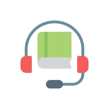 Şeffaf bir arkaplan üzerinde kulaklık vektör çizimi. Konsept ve grafik tasarımı için birinci sınıf kalite simgeler..