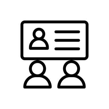 Şeffaf bir arkaplan üzerinde çevrimiçi vektör illüstrasyonu. Konsept ve grafik tasarım için ince çizgi simgesi.. 