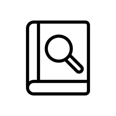 Şeffaf bir arkaplan üzerinde arama vektörü illüstrasyonu.Premium kalite sembolleri. Konsept ve grafik tasarım için ince çizgi simgesi.