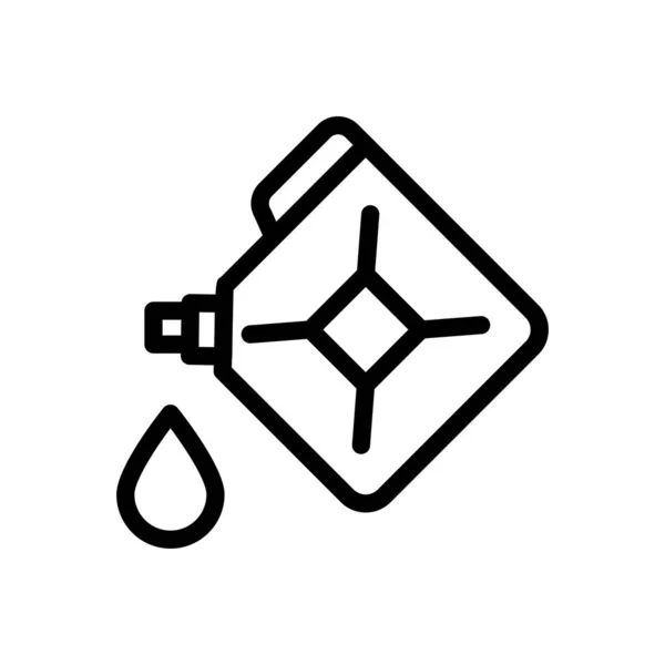 Fuel Vector Illustration Transparent Background Premium Quality Symbols Thin Line — Stock Vector