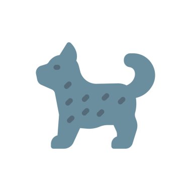 Şeffaf bir arkaplan üzerinde köpek vektör çizimi. Konsept ve grafik tasarım için mükemmel kalite simgeleri..