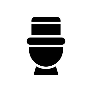 Şeffaf bir arkaplan üzerindeki klozet vektör illüstrasyonu. Konsept ve grafik tasarımı için mükemmel kalite sembolleri.. 