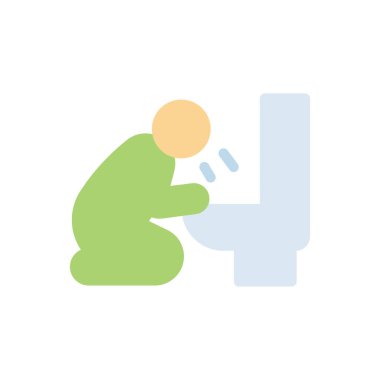 Şeffaf bir arkaplan üzerinde kusmuk vektör çizimi. Konsept ve grafik tasarım için birinci sınıf kalite simgeler.. 